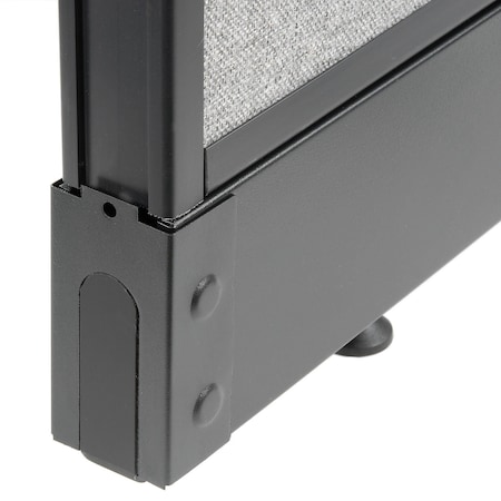 Global Industrial Steel End Base Cap for Interion Office Partition Panels 249065